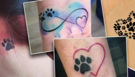 Tattoo Cat paws: meaning and sketches