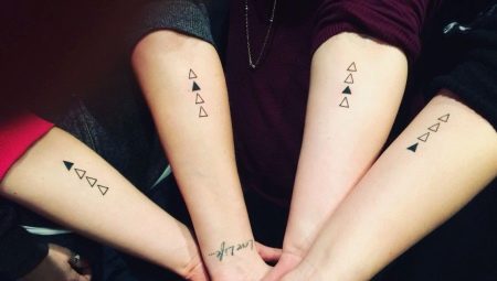 Tattoo with symbols of friendship