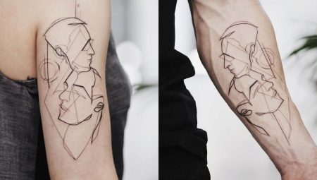 Tattoo in the style of linework