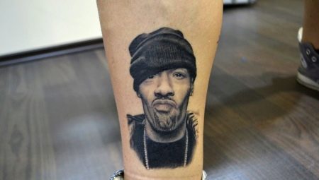 Tattoo in the form of a portrait