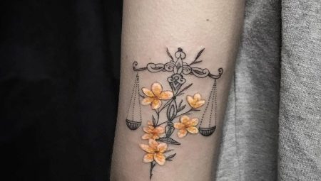 Libra zodiac sign tattoo