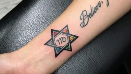 Star of David tattoo: meaning and sketches