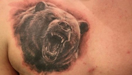 Tatouage de sourire d'ours