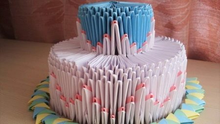 Options pour créer un origami sous la forme d'un gâteau