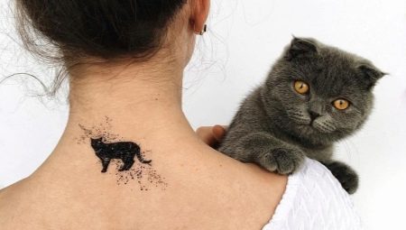 Meaning and sketches of Cat tattoos for girls