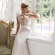 Wedding dress in the style of Provence and lavender wedding