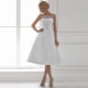 Midi length wedding dress