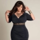 Fashionable evening dresses of large sizes