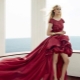 Evening dresses, short in the front and long in the back