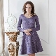 Dress with a half-sun skirt - flirty notes in the image