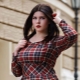 Plaid dresses for obese women