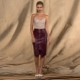 Leather pencil skirt