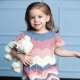 Dress for girls, knitted