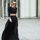 Long semi-sun skirt