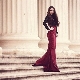 Burgundy skirt