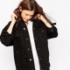 Black denim jacket
