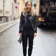 Black leather jacket - popular models (75 photos)