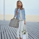 Denim women's windbreaker