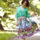 What to wear and how to sew a tatyanka skirt?