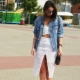 Long denim jacket