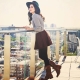 Skirt with sweater, sweater or jumper