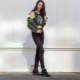 High waist black jeans