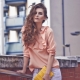 Blouses with ruffles