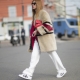 Pants with sneakers and sneakers