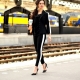 Trousers with stripes