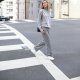 Gray trousers