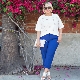 Women's summer trousers for plump