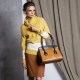 What can I wear with a yellow sweater?