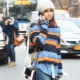 Sweater with braids