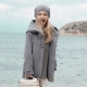 Draped coat for girls