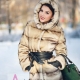 Imitation mink fur coat