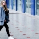 Coat with sneakers