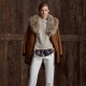 Fur collar coat