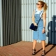 What can I wear with a denim sundress?