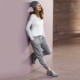 Gray sweatpants