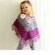 Baby poncho for girls