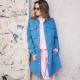 Denim parka