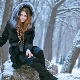 Goat fur coat