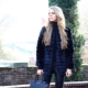 Mole fur coat