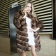 Arctic fox fur coat for sable