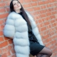 Cross fur coat