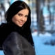 Women's sheepskin coat with a hood