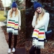 Hat with a pattern of braids