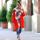 Scarf for a red coat