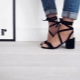 Low-heeled sandals
