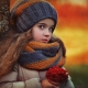 Children's scarf-snood (clamp)